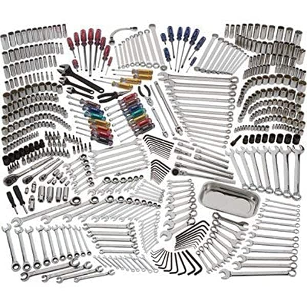 Klutch Mechanic'S Tool Set - 566-Pc 1/4In 3/8In. 0.5 In. Conducción 75015