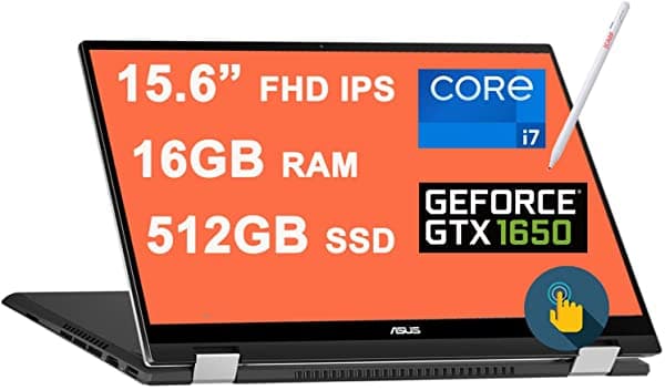 Asus Flagship Zenbook Flip 15 2 En 1 Laptop 15.6" Fhd Ips Pantalla Táctil 11ª Generación Intel Quad-Core I7-1165G7 16Gb Ram 512Gb Ssd Geforce Gtx 1650 4Gb Retroiluminado Thunderbolt Gris + Pen Asus Zenbook Flip 15