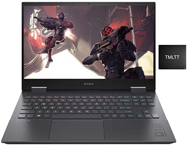 HP Omen 2020 Premium 15.6" FHD Gaming Notebook 8-Core AMD Ryzen 7 4800H 2.9GHz 32GB RAM 1TB SSD Nvidia GeForce GTX 1660 Ti Sin DVD Cámara Web HDMI Bluetooth Wi-Fi Win 10 + TMLTT Mousepad 15-EN0013DX