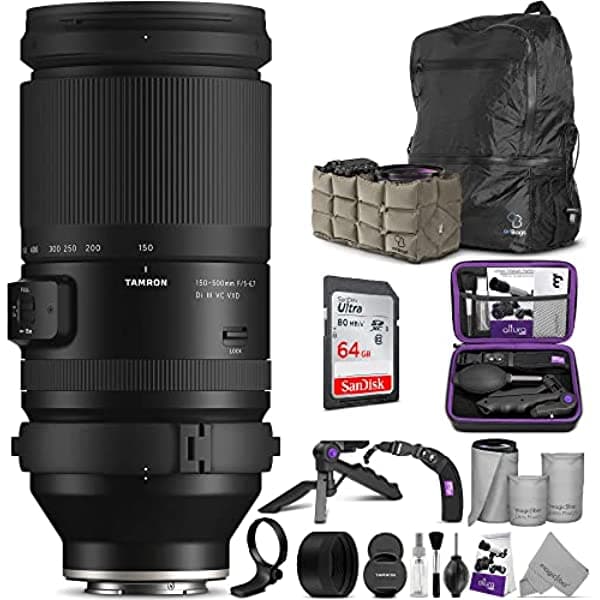 Tamron Lente Vxd De 5.906-19.685 In F/5-6.7 Di Iii Para Sony E Mount Con Altura Photo Advanced Accesorio Y Paquete De Viaje QM2197