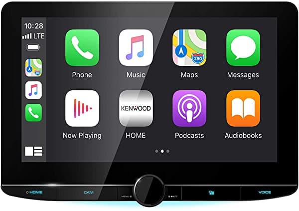 Kenwood Dmx1057Xr Excelon 10.1 Panel Táctil Capacitivo De Receptores Estéreo De Automóvil De Alta Definición