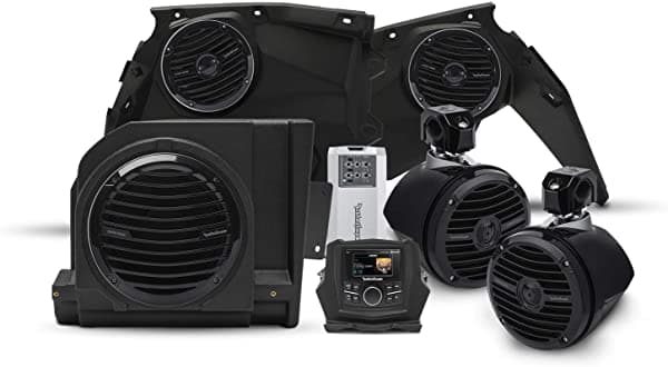 Rockford Fosgate X3-Stage4 - Kit De Altavoces Estéreo (400 W Altavoz Delantero Subwoofer Y Altavoz Trasero)