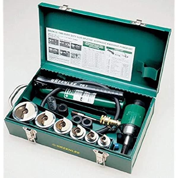 Greenlee 7506 Slug-Splitter - Kit De Sacador De Centrado Automático Con Bomba Hidráulica