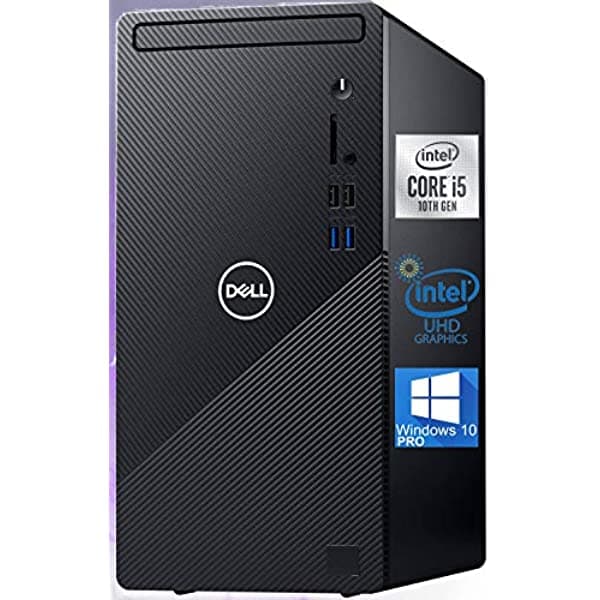 Dell Inspiron 3880 Desktop Computadora 10Th Gen Intel Core I5-10400 Hasta 4.30 Ghz 16Gb Ram 512Gb Nvme Ssd Ac Wi-Fi Bluetooth Hdmi Vga Dvd-Rw Sd-Card Win