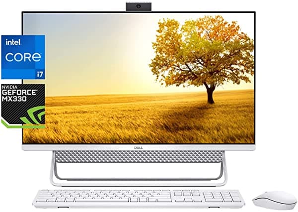 Dell Inspiron 7700 Todo En Uno Desktop 27" Fhd Infinity Ips Pantalla Táctil 11ª Generación Intel Core I7-1165G7 Geforce Mx330 32Gb Ddr4 Ram 512Gb Ssd + 1Tb Hdd Wifi Cámara Web Emergente Windows 10 (Último Modelo)