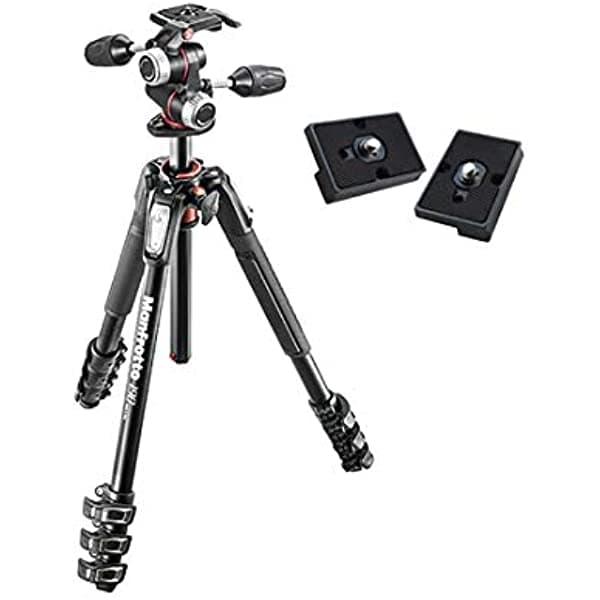 Manfrotto Mk190 X Pro4 - 3 W Aluminio Trípode Con Cabezal De 3 Vías De Pan/Tilt 4335037016