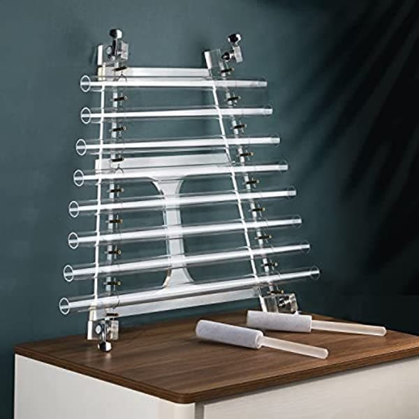 Cvnc 8 Nota Cdefgabc Arpa De Cristal De Cuarzo Incluyendo Caja De Transporte De Alúmina Curación Instrumento Musical Terapia De Sonido Más Grande FBAH8
