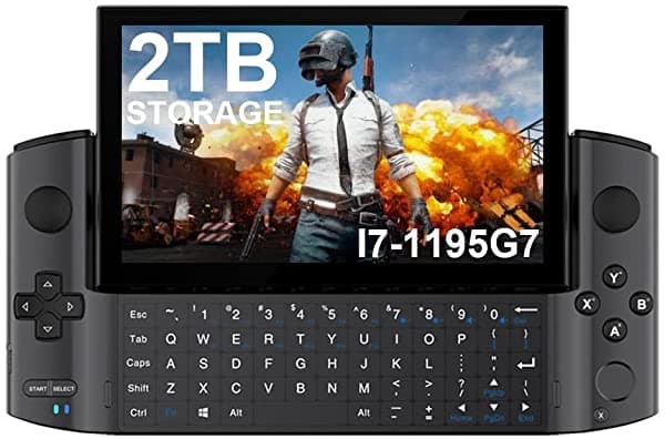 LANRUO Gpd Win 3 [Cpu I7-1195G7-2Tb M.2 Ssd]- Mini Consola De Videojuegos De Pc De Mano Negra De 5.5 Pulgadas Cpu Core I7-1195G7 Pantalla Táctil Portátil Tablet Pc 16Gb Ram