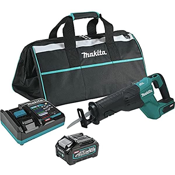 Makita Grj01M1 40V Max Xgt Sin Escobillas De Iones De Litio De 1-1/4 Pulg. Kit De Sierra Recíproca Inalámbrica (4 Ah)