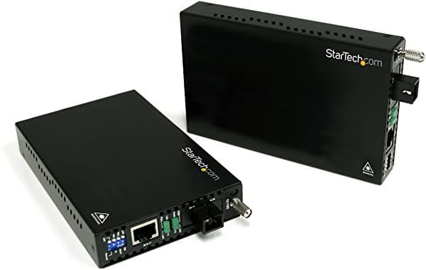 Startech.Com Conversor De Medios De Fibra De Modo Único 10/100 Mbps Sc Negro ET90110WDM2