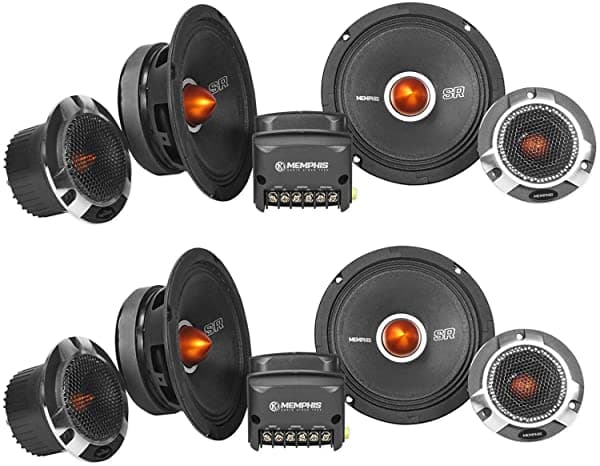 (2) Pares De Altavoces De Coche Memphis Audio Srxp62C Srx Pro De 6.5" (2) SRXP62C