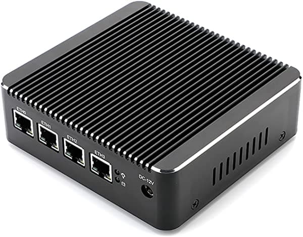 Micro Firewall Appliance Opnsense Vpn Router Pc Intel Celeron J4125 Hunsn Rs34G Aes-Ni 4 X Intel 2.5Gbe I225-V Lan 2 X Usb3.0 Vga Hdmi Sin Ventilador 8G Ram 512G Ssd RS34g-J4125-8512