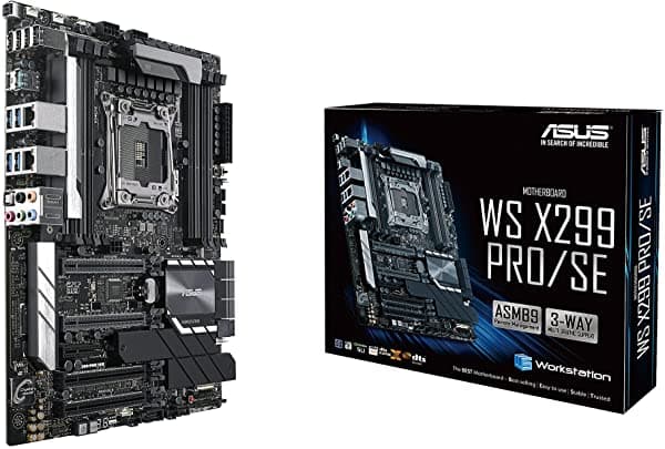 Asus Ws X299 Pro/Se Lga2066 Ddr4 M.2 U.2 Atx Placa Base Para Procesadores Intel Core X-Series Con Safeslot