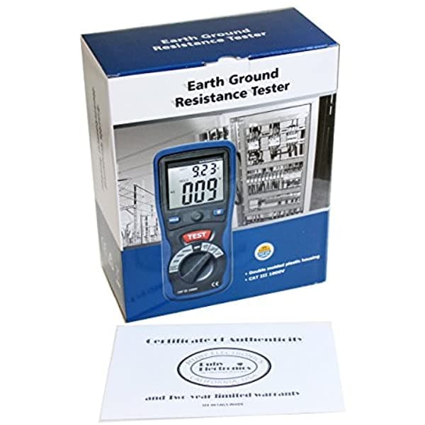 Ruby Electronics Dt-5300 Industrial Medidor De Resistencia De Tierra Digital Ohmios Dc/Ac Volt Meter CEM
