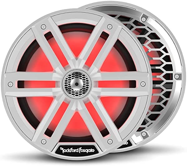 Rockford Fosgate M2-8 Color Optix 8 ”2 Vías Coaxial Multicolor Led Luzed Parlantes Blancos Par