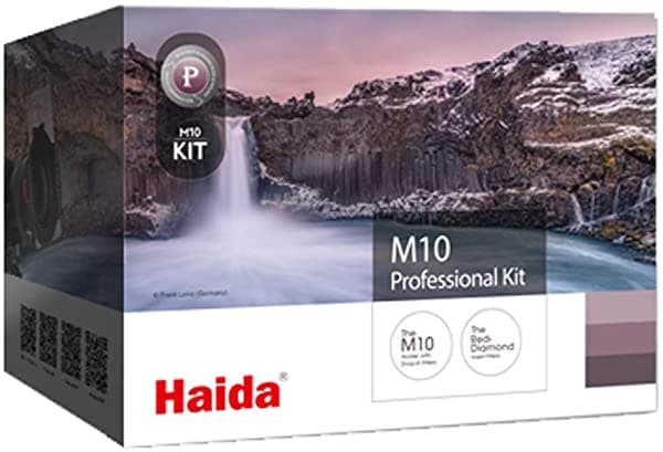Haida Red Diamond M10 Profesional 5 Kit De Filtro Y Soporte 100 Mm Incluye Cpl Nd64 Nd1000 Medium Grad 0.9 Grad Reversa 0.9 67 Mm 72 Mm 77 Mm Adapta HDM10-4317