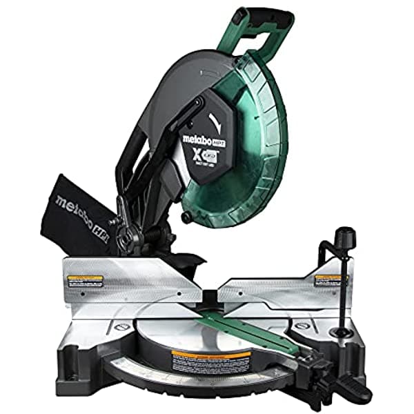 Metabo Hpt Sierra Ingletadora Compuesta De 12 Pulgadas | Sistema De Línea De Sombra Led Para Un Corte Exacto| Bisel Dual | C12Fdhb