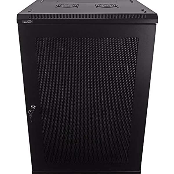 Navepoint 18U Deluxe It - Armario De Pared Con Puerta Perforada Con Cerradura (16.0 In) Color Negro 400463178