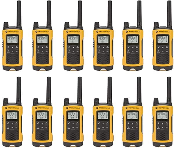 Motorola Solutions Talkabout T402 - Radios Recargables De Dos Vías (12 Unidades) Color Amarillo