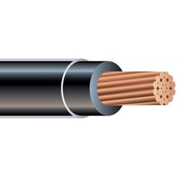 Nassau Electrical Supply 500 Pies 8 Awg Thhn Cobre De Cobre Carro 600V Negro 8THHN500A