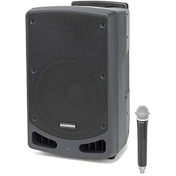 Samson Expedition Xp312W - Altavoz Portátil Recargable Pa-12 300 W Con Sistema Inalámbrico De Mano Y Bluetooth Xp312W (Xp312W-K)