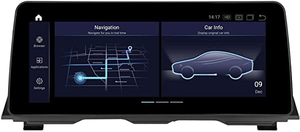 Pemp Para Bmw F10 F11 Android 12.3" Ips 1920 X 720 Pantalla Táctil Qualcomm 8-Core 4Gb + 64Gb Carplay Android Auto Display Para 5 Series (2012-2017) Nbt (8Core 12.3 Nbt) PP-5388