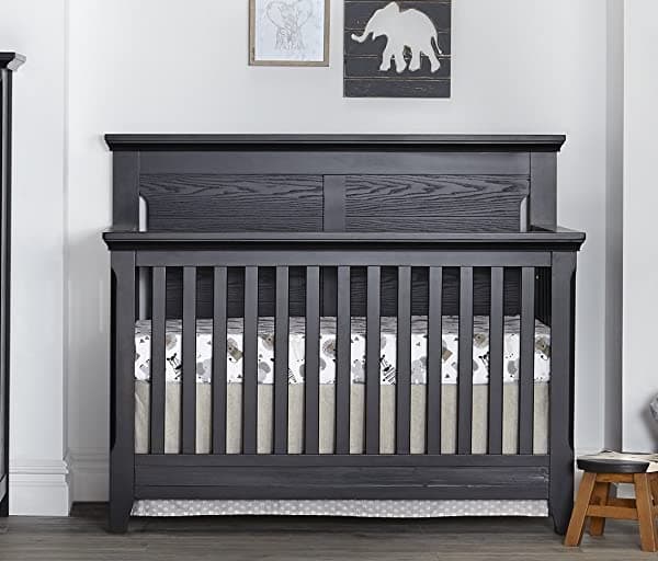 Baby Cache Overland 4 En 1 Cuna Convertible En Un Heritage Classic Heritage Black Finish 11100-FBK