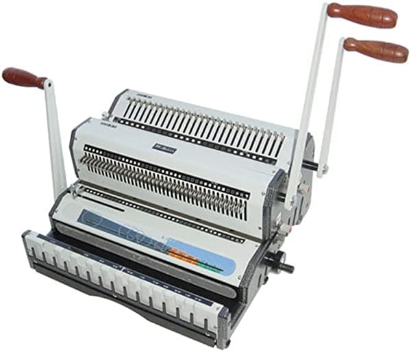 Akiles Wiremac Duo 14 Máquina De Puñetazo Y Encuadernación Ejesura Pesada 2-In-1 2 1 Y 3 1 Cable