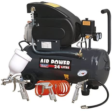 Sealey Sac2420Epk - Compresor De 24 Litros Con 4 Piezas De Aire