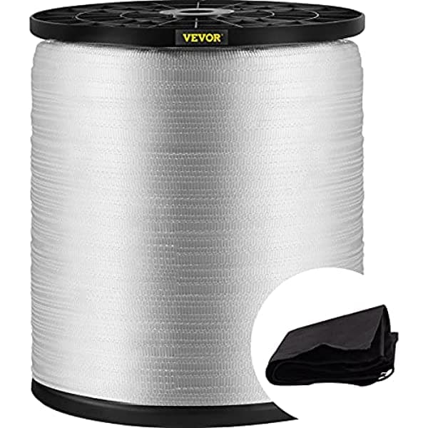 Vevor Cinta De Extracción De Poliéster Capacidad De Tracción De 2500 Libras Cuerda Plana Profesional De 5249 Pies X 3/4 Pulgadas Carrete Extendido Correas De Poliéster Adecuado Para Embalaje En Manualidades Jardinería Y Electricidad Comercial Polyester Pull Tape