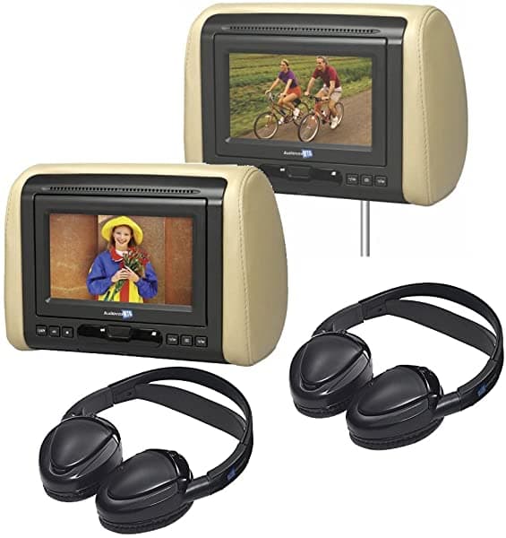 Audiovox Dual Dvd Sistema De Reposacabezas De Vídeo Móvil AVXMTGHR1DA