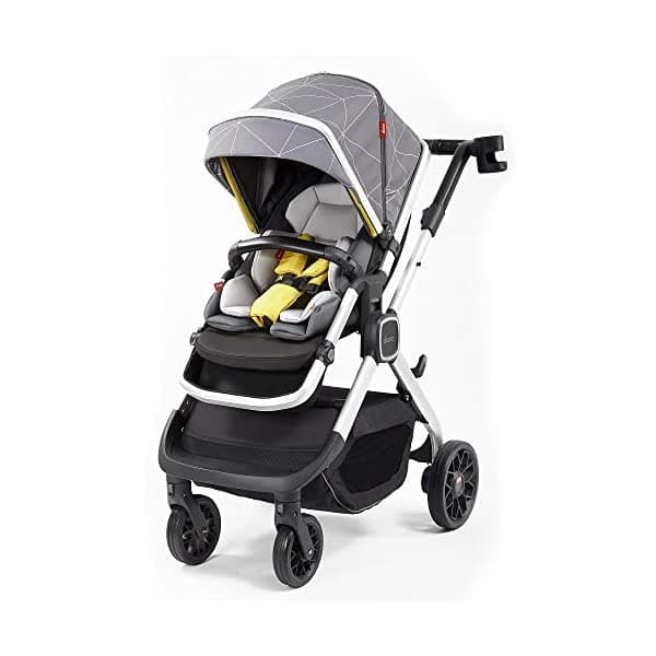 Diono Quantum2 3 En 1 Luxury Multimodo Cochecito De Tamaño Completo Color Gris Lineal 72304