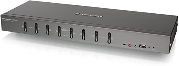 Iogear Conmutador Kvmp Dvi Y Vga De 8 Puertos Con Cables Kvm Usb 2-Dvi-D Compatible Con Taa Gcs1108
