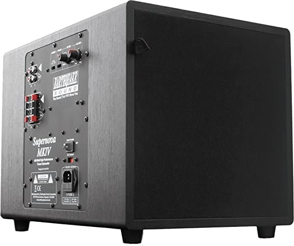 Earthquake Sound Terremoto Sonido Supernova Subwoofer Con Tecnología Slaps 10 Pulgadas Negro Ceniza MKIV-10