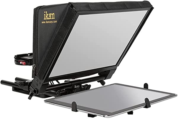 Ikan Elite - Teleprompter Universal Para Tablet Surface Pro Y Ipad Pro Divisor De Haz De Luz 70/30 (Pt-Elite-Pro) Color Negro