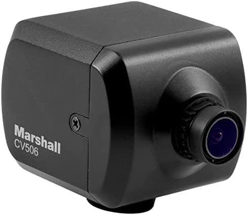 Marshall Electronics Cv506 Cámara En Miniatura Full Hd Con Montaje M12 Y Lente Intercambiable De 0.142 In (72 Aov) 1920X1080P A 60 Fps Salida 3G/Hd-Sdi Y Hdmi