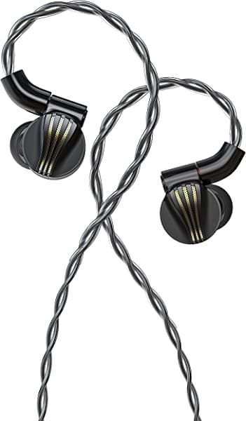 FiiO FD7 Auriculares in-ear con cable de alta resolución 1DD bajos potentes vienen con conectores intercambiables de 2.5/3.5/4.4 mm para smartphones PC notebooks parlantes reproductores (negro)