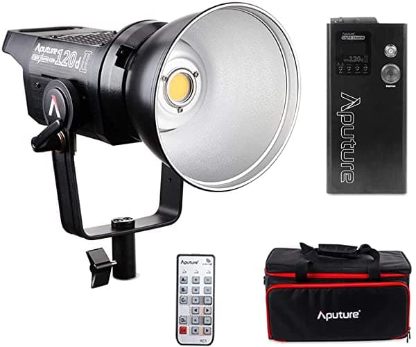 Aputure Luz Storm Ls C120D Ii Cob 120D Mark 2 + Fresnel Mount 180W 5500K Led Continuo Video Luz Cri96+ Tlci97+ Bowens MountThe Ultimate UpgradeSupport Dmx5 Pre-Programmed Iluminacion Effects Aputure C120DII