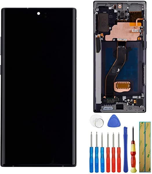E-Yiiviil Pantalla Amoled Compatible Con Samsung Galaxy Note10+ Note 10 Plus Sm-N975U Sm-N975F/Ds Pantalla Táctil Lcd De 6.8 Pulgadas Con Herramientas (Aura Negro)