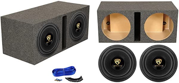 Rockville W15K9D2 - Subwooferes De Audio Para Coche (15" 10.000 W Incluye Caja De Ventilación) (2) W15K9D2+RDVB15+K2