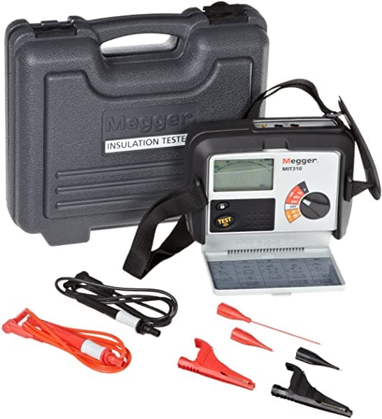 Megger Mit310-En Tester De Aislamiento 1000 Megaohms Resistance 250V 500V 1000V Voltaje De Prueba
