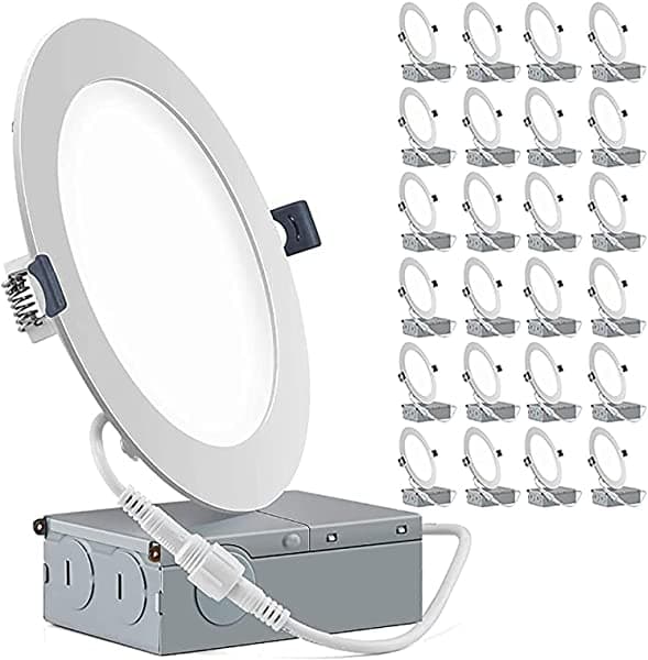 Sunco Led Pot Luces 6 Pulgadas Empotrables Led Focos 12W 900Lm | Luces De Techo Led Con Caja De Conexiones | Iluminación Led Regulable | Slim Fast I Etl Y Energy Star Certificado (24 Unidades 3 Cct)
