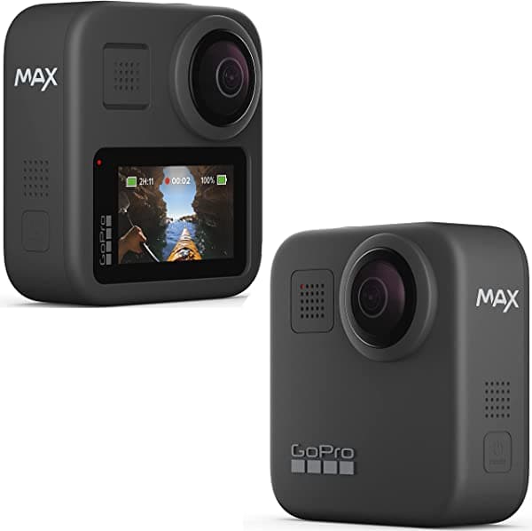 Gopro Max - Embalaje De Comercio Electrónico - Impermeable 360 + Cámara Tradicional Con Pantalla Táctil Esférica 5.6K30 Hd Video 16.6Mp 360 Fotos 1080P Estabilización De Transmisión En Vivo ‎CHDXX-826
