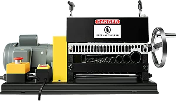 Bestequip Benchtop Máquina Automática De Pelar Alambre De 1.5 In 10 Agujeros Y Cuchillas De Cobre Velocidad Nominal De Motor 1400 Rpm Máquina De Pelar Alambre Para Reciclaje De Chatarra De Cobre ‎10channels