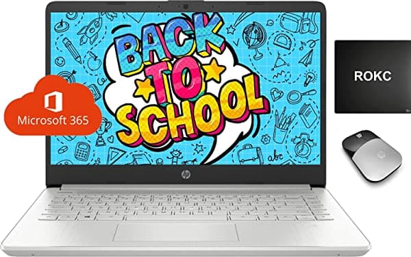 2021 Hp 14 Thin Laptop Intel 4-Core N5030 16Gb Ram 512Gb Ssd Webcam 1-Year Office 365 Wi-Fi Pantalla Fhd Windows 10 S Actualización Gratuita A Windows 11 Micrófono Zoom Kids Student Remote Ready Rokc Kit ‎laptop for kids/College Student