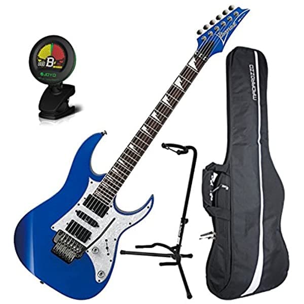 Ibanez RG450DXSLB Guitarra Eléctrica Edge II Trem Starlight Acabado Azul Con Gig Bag Afinador Y Soporte RG450DXSLB BUNDLE