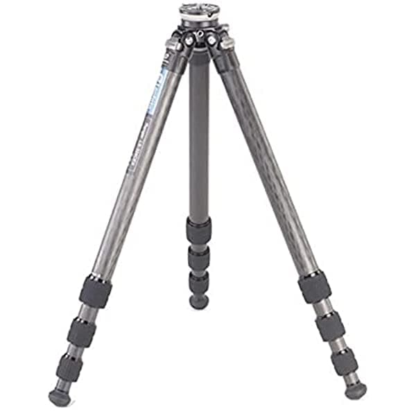 Leofoto Ls-324Cex Cf De Fibra De Carbono 4 Secciones Con Base De Nivelación Integrada De Inclinación De 15°