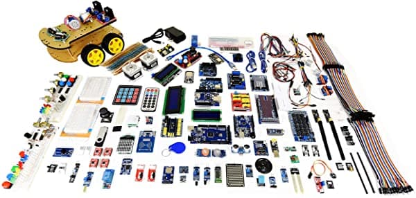 A&R Goliath Kit De Arranque Para Arduino Nano Uno Mega - Todas Las Placas Principales - 25 Sensores 10 Escudos Con Bluetooth Wifi Ethernet Módulos Inalámbricos Para Stem Iot Automation Robotics Industrial Cnc Proyectos Colossus