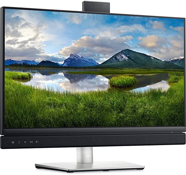 Dell 24 Video Conferencing Monitor C2422He Pop-Up 5Mp Ir Camara Dual 5W Parlantes Integrados Y Un Botón Dedicado De Equipos De Microsoft A Pedi