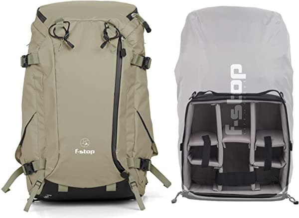 F-Stop - Lotus 32L Bundle - Mochila Para Cámara De Aventura Para Cámara Dslr Al Aire Libre Viajes Protección De Engranajes Fotográficos Incluye Módulo De Almacenamiento Interno Modular Para Cámara Cubierta De Lluvia Verde Aloe) M135-71-01A D198311